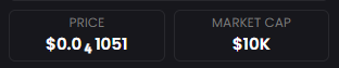 A dark-themed image displays the text "PRICE," "MARKET CAP," "SOL/USDC," and "$SX" with a glitch effect. The "$SX" ticker likely represents a Solana/USDC trading pair, possibly tied to one of the memecoins referenced in the post.