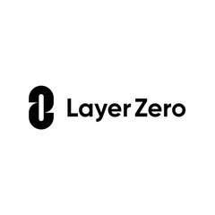 The image displays the "Layer Zero" logo in black text with a stylized interlocking symbol to the left, representing the protocol at the center of the news about KelpDAO's lawsuit following a $292 million hack.