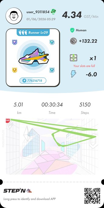 The image features a smartphone with an app that tracks physical activities like running, steps taken, and distance traveled. The screen displays various information related to the runner's progress throughout the day. The post suggests that it might be useful for those who want to improve their fitness or monitor their progress during a run.