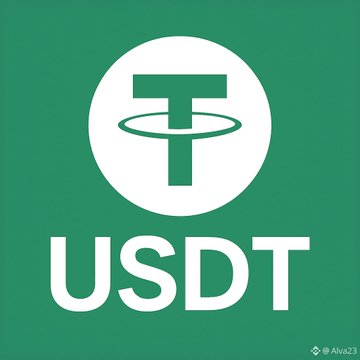 A green graphic featuring the white Tether (USDT) cryptocurrency logo.