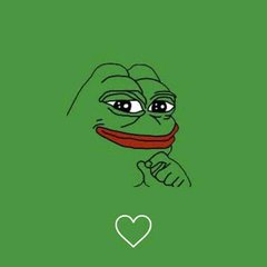 A meme image of the Pepe the Frog character with a smug expression on a solid green background.