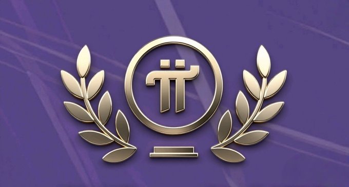 A gold award emblem with laurel wreaths flanking a circular center containing a symbol resembling 'TT' on a purple background.