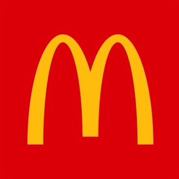 The iconic McDonald's golden arches logo on a red background.