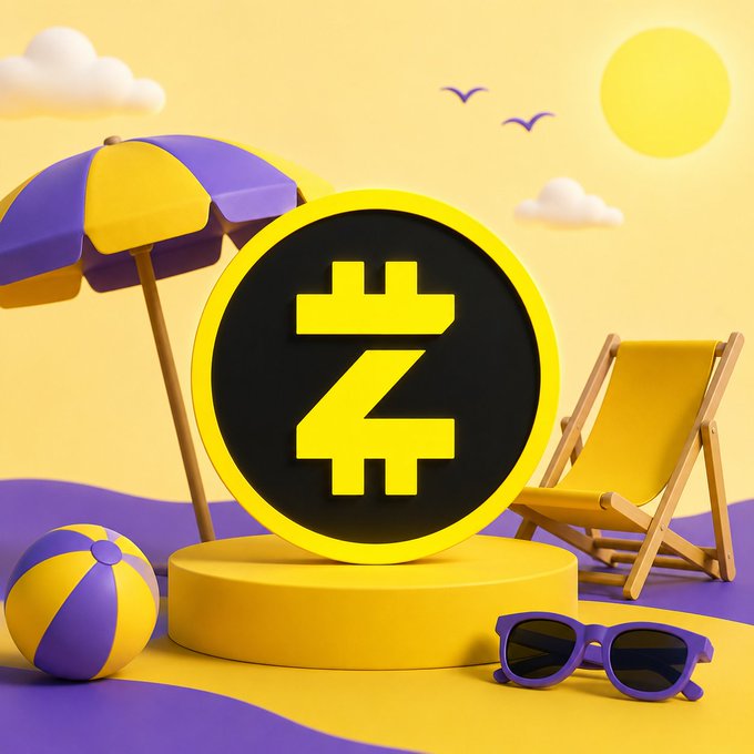 A 3D-rendered Zeta coin sits on a yellow podium at a sunny beach scene complete with a purple and yellow beach umbrella, deck chair, beach ball, sunglasses, and bright sun in the background. The playful, vibrant visuals perfectly capture the post's "Weekend Mode: ON" message, symbolizing relaxation and recharging while representing the Zeta brand (#ZetaNetwork #Zeta #web3) in a fun, vacation-themed setting.
