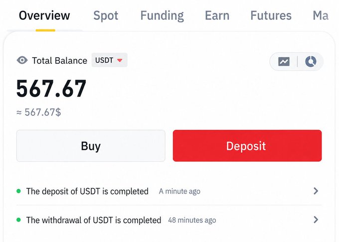 The image displays a computer screen with a program running that reads "2 EASY INSTANT PROFIT TASKS Live Now 1. @binance USDT : Total Balance @UDPT : $67,769". There is also text on the screen about how to use the program and what it does. The overall layout of the image is simple with just two lines of text in the bottom left corner that provide more information. Based on this information provided by the image, there seems to be a campaign going on for a new Binance USDT trading account and how to sign up for it can be inferred from the message.