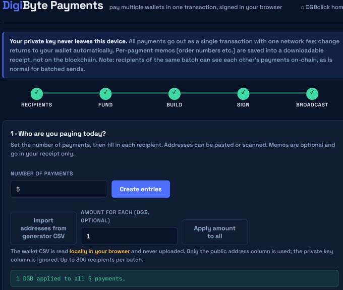 A digital payment gateway displays a list of transactions, including a private key exchange and a broadcast transaction.