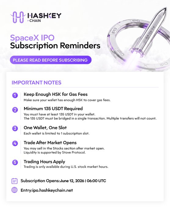 The image features a poster with a rocket ship on it, along with text that reads "SpaceX IPO Subscription Reminders" and "Please read before subscribing". The poster also includes information about the upcoming SpaceX IPO Subscription Reminder, which is scheduled to open in June 12th at 6:00 PM. The post encourages users to pay attention to the details of the upcoming SpaceX IPO Subscription Reminder so they can make an informed decision on whether or not to participate in the subscription service.