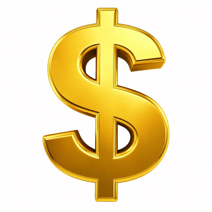 The image features a large, shiny gold dollar sign with the value of one dollar prominently displayed. The dollar sign is positioned at the center of the frame against a white background. Below the dollar sign, there are several words written in black text that seem unrelated to the main subject - "Airdrop is dead". These words include terms such as "altcoin", " crypto", " ICO", and "NFTs" which may be related to the world of digital currency or blockchain technology. The image also contains a few other smaller objects, including a small bird in flight near the top left corner and a person's head at the bottom right corner.
