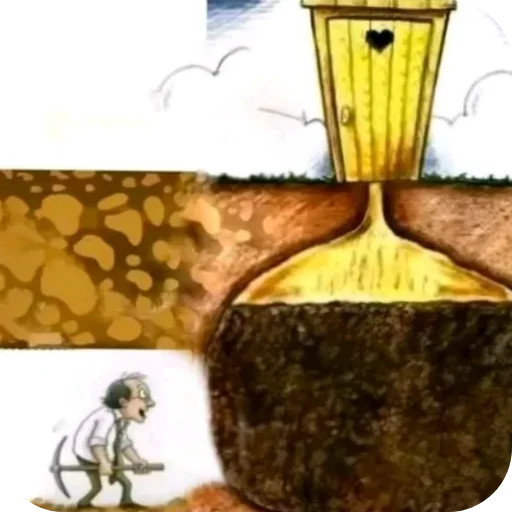 A cartoon depicts a small miner digging desperately beneath an outhouse's underground pit, symbolizing the urgent need for a new creator agency with a vibe-coded website, much like how Ethereum desperately needs more Layer 2 scaling solutions.