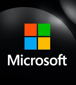 The Microsoft logo is displayed, featuring its iconic four-colored square emblem above the company name in white text on a dark background. The image relates to the post by highlighting Microsoft, the company whose CTO Kevin Scott endorsed Bitcoin's value proposition against government currency expansion.