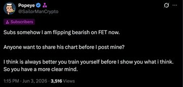The image shows a meme of a person with a message written in black text at the bottom. The message reads, "Amazing day on Sub Yesterday. First, we exercised. After, we traded. And finally, we made some money. Caught the FET move perfectly. Step by step! No spoon-feeding; just learning the craft!". The caption above the image provides an explanation of what is depicted in the meme and connects it to the content in the post on social media where the person who posted it wrote about how they exercised their muscles during a workout, comparing it to the FET move.