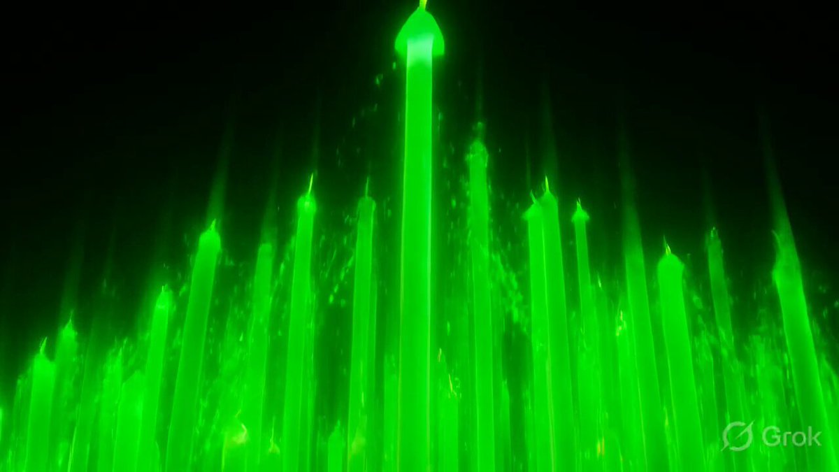 The image features a green, glowing tower with many small lights at its base, which appears to be emitting a bright light that illuminates the surroundings. The tower's position and the surrounding area suggest that it might be located near a body of water or in an open space where there is no obstruction from other objects. The post reads "ALTSEASON 2026 IS GOING ABSOLUTELY NUCLEAR - JUNE EDITION: THE MOTHER OF ALL ROTATIONS IS ACCELERATING 10x-20x High-Conviction Rockets".