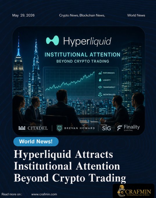 The image features a group of people sitting around a table, with a city skyline visible in the background. The text on the image reads "Can Hyperliquid Become a Major Institutional Crypto Platform? Growing institutional engagement highlights the increasing demand for advanced digital asset infrastructure". This statement is related to the content displayed on the image and suggests that there might be an interest in investing or using cryptocurrency platforms like Hyper Liquid, which are primarily aimed at institutions.