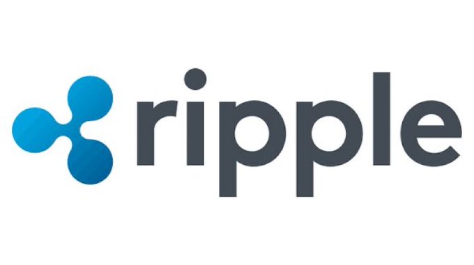 The official Ripple logo is displayed against a white background, featuring the distinctive three-circle blue emblem next to the company name 'ripple' in dark gray lowercase lettering.