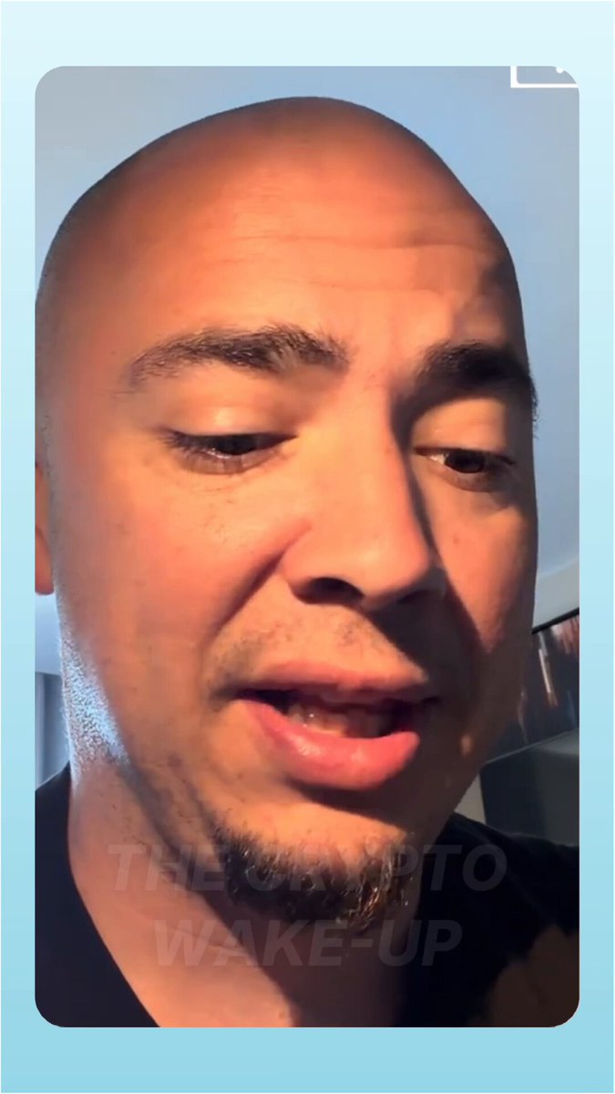 The image features a bald man with a beard, wearing a black shirt as he makes an expression or facial gesture. There are multiple descriptions surrounding him such as "a guy making some sort of face", "a man looking at something", and "a bald man". The caption also provides additional context by stating that they might be related to ONDO (Official Digital Wallet), which is a cryptocurrency project, and the post implies that this picture could possibly be part of their price discovery strategy.