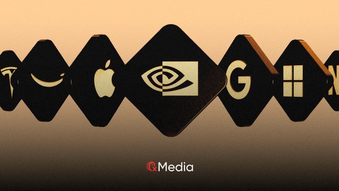 The image features a poster with a row of logos, including an apple logo, an apple and a computer logo, and a square sign that says "G". The poster also includes a line of text that reads "币安美股借券生息", which is likely related to the stock market.