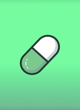 A digitally illustrated capsule pill, tilted diagonally with its white top half and green bottom half, is centered against a solid mint-green background. The accompanying post references $ANSEM and PumpFun, with the pill imagery visually symbolizing "pumping" or a dosage-like surge, metaphorically linking to the claim that tokens launched on competing launchpads have outperformed those on PumpFun in reaching nine-figure valuations.