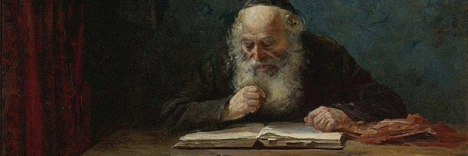 The image shows an elderly bearded man with white hair intently studying an open book at a wooden table, painted in a classical, darkly lit style reminiscent of old master paintings. 

The image relates to the post thematically as a visual metaphor for wisdom, study, and careful consideration—evoking the scholarly decision-making involved in the Pi Network blockchain integration, while bearing no direct visual connection to cryptocurrency, wallets, or the "$PI" token itself.