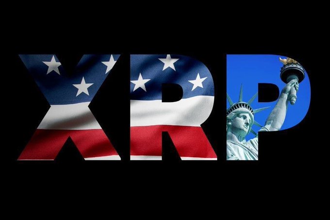 The image features an American flag with the word "XP" written above it, which stands out against a black background. The phrase "MASSIVE: Several states in America are starting to integrate XRP as a strategic reserve asset!" is also present in the image. This combination of elements suggests that there might be some discussion or awareness about the integration of cryptocurrencies like XRP into state reserves for financial stability and economic growth.

The flag's design, with its stars and stripes, symbolizes patriotism and unity among the states. The inclusion of the word "XP" above it further emphasizes the connection to the digital currency market. This image could be a part of an advertisement or promotional material related to cryptocurrencies or even a commentary on the integration of digital assets into traditional financial systems.