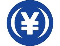 A blue circular logo featuring a white yen (¥) currency symbol at its center, representing JPYC, the Japanese Yen stablecoin referenced in the post about converting 1 million yen into 3 million yen.