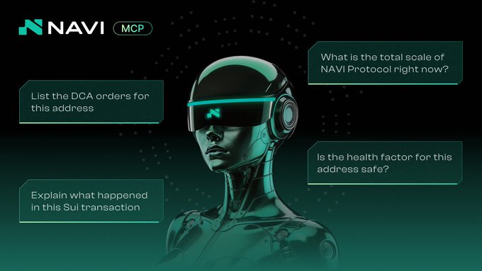 The image features a robot with a headset that has a green light on its forehead. The robot appears to be wearing glasses and is standing against a black background. Below the robot's head, there are four questions displayed in white text, each accompanied by an explanation of what happened in this particular transaction.