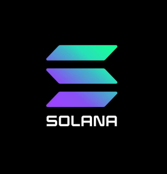 The image displays the Solana ($SOL) logo, featuring its iconic stacked gradient bars in purple, teal, and green, set against a black background with the "SOLANA" wordmark below. This visual ties directly to the post's announcement about Goldman Sachs becoming the largest institutional holder of spot Solana ETFs with $88.1M in $SOL ETF exposure.