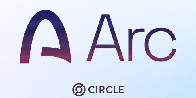 The Arc logo by Circle, featuring a stylized 'A' symbol in dark blue and purple gradient next to the word 'Arc', with the Circle logo below.