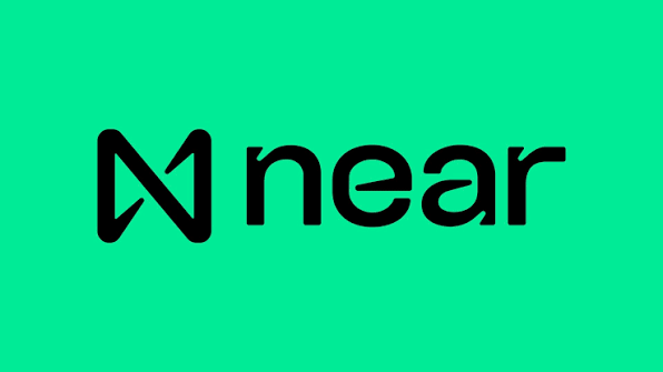 The image shows the Near Protocol logo, featuring a stylized "N" symbol alongside the word "near" in black text on a bright green background, which corresponds to the @NEARProtocol brand mentioned in the post about the launched campaign.