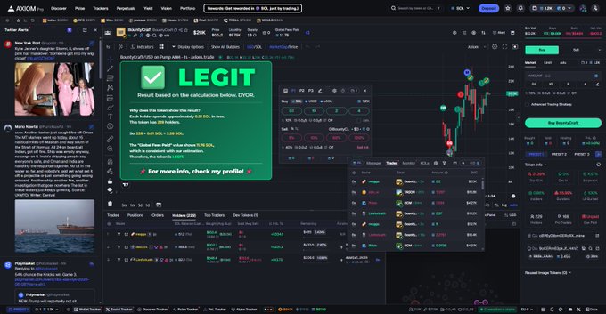 The image features a computer screen displaying the login process for a trading platform, with an email and a green checkbox showing that the user's registration has been successfully completed. The platform appears to be a marketplace where users can buy and sell various stocks and bonds using token-based transactions.