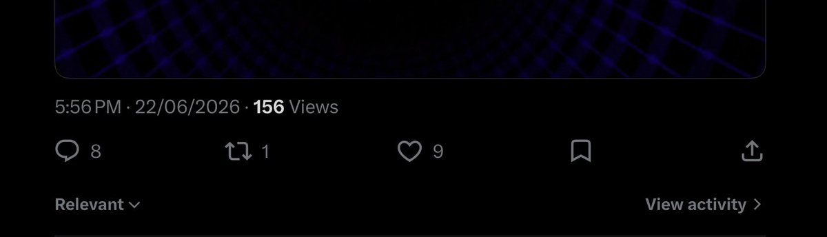 The image shows a list of views, posted at 1:56 pm on a social media platform. This post has a total of 146 views. The post also mentions that "view activity" took place after an hour, which indicates the time when people started engaging with this post. The post's content is about a visual representation or graphic and it seems to be a relevant piece of information for understanding the performance and impact of the post on users' attention span and engagement levels.