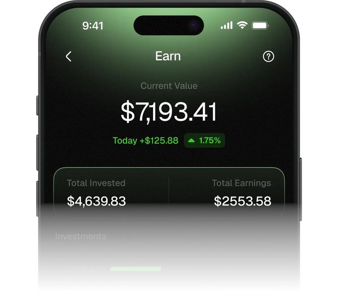 The image shows a close-up of an iPhone screen displaying information about cryptocurrency, specifically the earned value of Bitcoin. The smartphone is set against a black background with white text and numbers visible for reference. The phrase "Current Value" can be seen on the device, likely indicating its worth in Bitcoins or another cryptocurrency. This type of display could potentially represent a financial aspect related to the ownership or trading of Bitcoin or other digital assets, giving insight into the user's current transactions or investments within this peer-to-peer currency network.