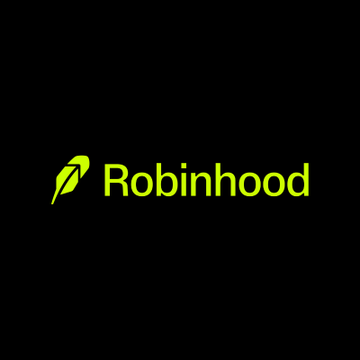 The image displays the Robinhood logo in green against a black background, representing the brand mentioned in the post about Robinhood Chain's rapid growth in surpassing Base in daily transactions shortly after its launch.