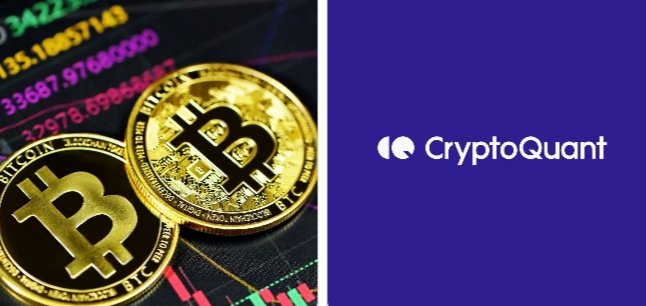 The image displays the CryptoQuant logo alongside physical Bitcoin tokens resting on a financial chart with candlestick patterns and numerical data visible in the background.

The graphic ties directly to the post by highlighting CryptoQuant, the on-chain analytics platform cited as the source of the data showing long-term holders selling approximately 539K BTC in the $77K–$80K range—a key supply zone now acting as resistance for Bitcoin's price.