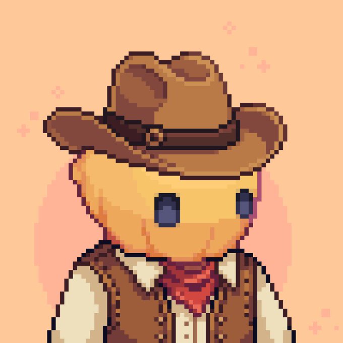 The image features a cartoon-style man wearing a hat, vest, red bandana, and white shirt, all of which are illustrated using bright colors including pink and yellow. The caption beneath this image reads "The official mint details for @hollows_nft by @0itsali0 Supply: 5555 Price for WL: 0.0128ETH Price for Public: 0.0158 Excited to see a good pixel art NFTs". It seems that the image is related to some discussion or commentary about this NFT, potentially involving the artist or a collector in the market.