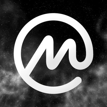 The image shows a stylized white "CM" logo on a dark, cloudy background with star-like specks, representing CoinMarketCap's branding. This visual ties to the post announcing that CoinMarketCap ranks Cardano ($ADA) as the 11th most viewed cryptocurrency.