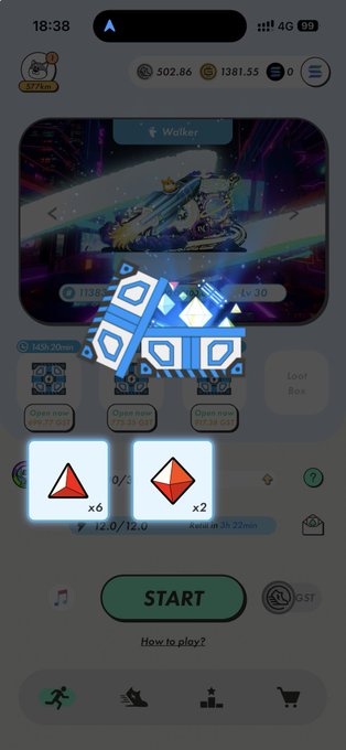 The image shows a cell phone screen with an app icon displayed, which appears to be related to a game or puzzle. The main focus of the image is a blue square containing three different icons representing steps for playing the game. These steps are labeled "StepNer", "MB6", and "MB5". The background of the image is white, providing contrast against the blue square with the icons.
