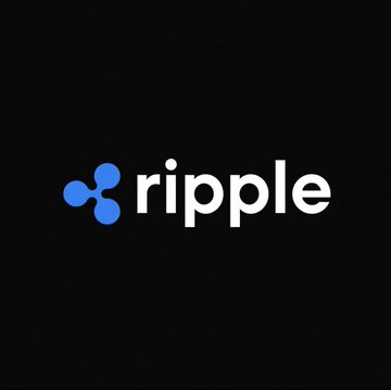 The Ripple (XRP) logo is displayed on a black background, representing the cryptocurrency mentioned in the post about Evernorth's potential $655 million XRP purchase.