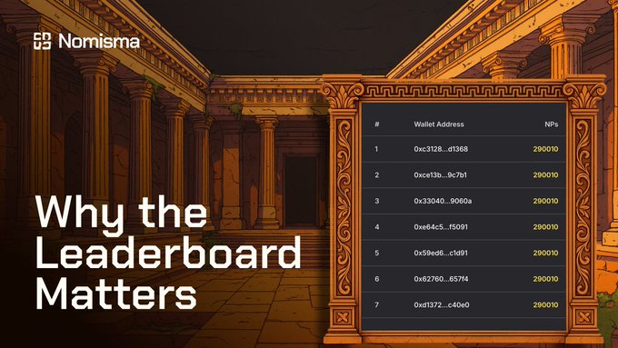 The image shows an old building with columns, which appears to be a Roman numeral style structure. The text "Why the Leaderboard Matters" is displayed above the building, while the rest of the image focuses on the columns and the building's architectural features.