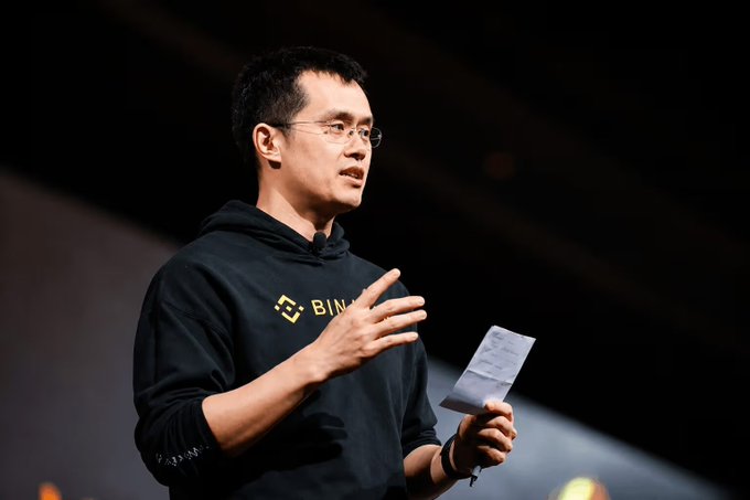 Binance founder Changpeng Zhao, wearing a Binance hoodie, advises crypto holders to diversify their wallets following a $70 million Bitcoin hack.