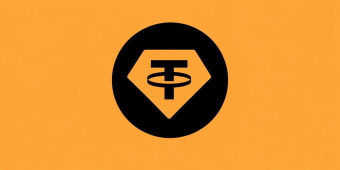 A Tether (USDT) logo, the cryptocurrency company at the center of MiCA regulatory discussions in the EU.