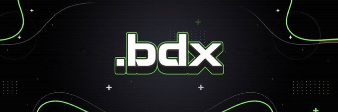 The image features a dark banner with green and white neon-style graphics displaying the ".bdx" text prominently, representing the Beldex cryptocurrency. The accompanying post highlights Beldex's recent evolution beyond privacy coin status, noting the addition of Dr. Alex Mok Kong Ming as COO and the platform's expansion into a broader ecosystem, which the bold ".bdx" branding visually reinforces.