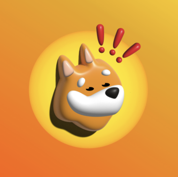 A shocked Shiba Inu dog emoji (commonly used as the BONK logo) reacts with surprise against an orange background, visually mirroring the unexpected news of BONK's delisting from Upbit on September 7.