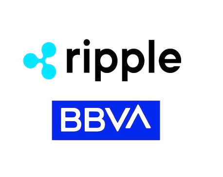 The logos of Ripple and BBVA are displayed, symbolizing their expansion of digital asset custody in Spain. This collaboration highlights BBVA's strategy to support institutional crypto custody and blockchain adoption.