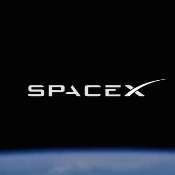 The SpaceX logo is displayed against a backdrop of black space and Earth's horizon. The image pairs with the announcement of $SPCX reportedly exploring a Bitcoin strategic reserve.