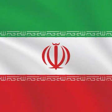 The flag of Iran is displayed, featuring its green, white, and red horizontal stripes with the red national emblem centered on the white band, visually accompanying a breaking news report about Iran's proposed 7-day framework to reopen the Strait of Hormuz and restart conflict-ending talks.