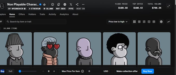 The image shows several cartoon characters displayed in front of a computer screen. These characters are listed with their prices on the website they're available for purchase. The first character has a hat, the second one has glasses, the third one is wearing a coat, the fourth character wears a hat, and the last character has sunglasses. There are also multiple options for payment included in the shopping cart.