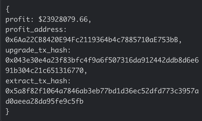 A webpage showing a screenshot of a login page with four fields, one of which reads "profit; $3M drained from identity protocol @Humanityprot A compromised private key gave the attacker admin access, they upgraded the contract, minted 100M $H tokens and swapped them for !" and "Forta Firewall saw it coming". The post also mentions that there is a "chain running Firewall see it coming" showing that the website has been detected.