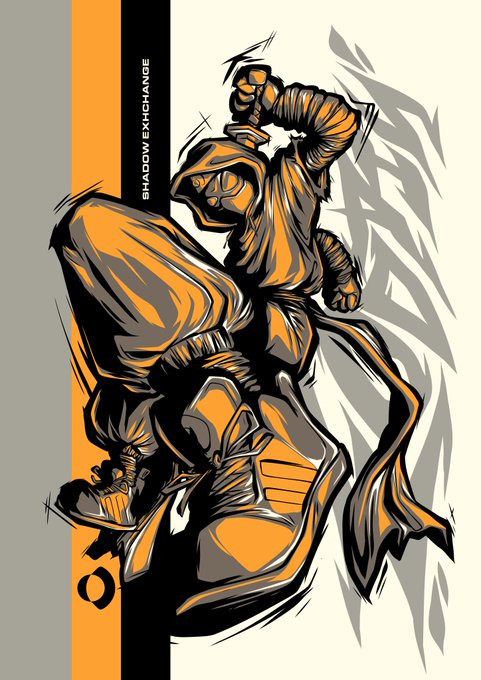 The image features a cartoon illustration of a person wearing orange shoes, holding a sword, and standing against a white background with black stripes. The caption below the image reads "A lot has changed at Sonic this week. Our position hasn'T". This suggests that there have been significant changes in the music industry or within the company's operations recently.