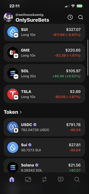 The image features a mobile phone displaying an extensive list of cryptocurrencies, including Bitcoin and Ripple, along with their respective values displayed as dollars. The phone's screen also shows a screenshot from a social media platform like Instagram or Flickr, featuring various photos. The focus of the image is on the crypto-portfolio app, which is likely used for tracking and managing multiple cryptocurrencies. The post suggests that there are many Bitcoin and Ripple in this portfolio, with their respective values ranging between $3.77 to $12.38 (or about $32 to $42). This demonstrates a diverse selection of cryptocurrencies being managed on the person's phone screen.