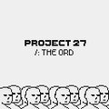 Pixel art project thumbnail titled "PROJECT 27 /: THE ORD" showing four small cartoon figures.